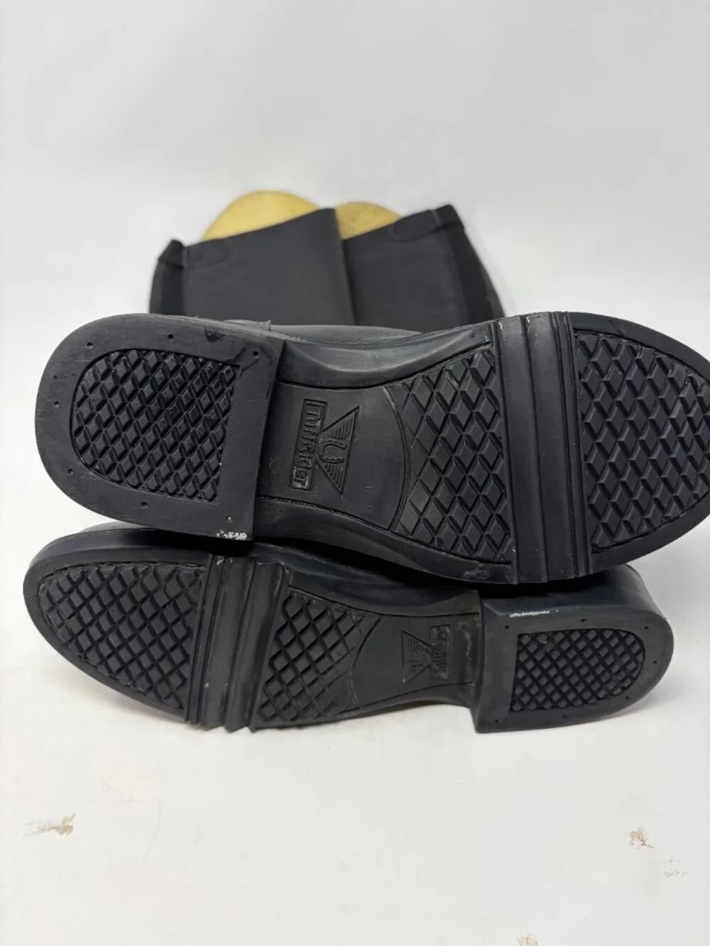 TuffRider kids dress boots 4 black leather riding equestrian